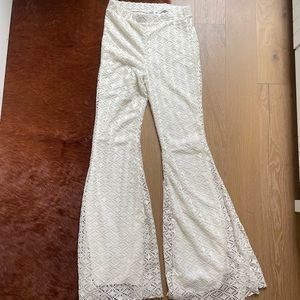 White Bell Bottoms